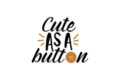 Cute As A Button Product Image 1