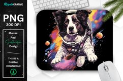 Cute Astronaut Dog Mouse Pad Product Image 1