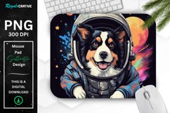 Cute Astronaut Dog Mouse Pad Product Image 1