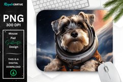 Cute Astronaut Dog Mouse Pad Product Image 1