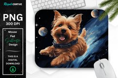 Cute Astronaunt Dog Mouse Pad Product Image 1