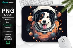Cute Astronaut Dog Mouse Pad Product Image 1