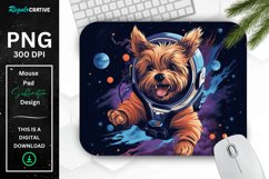 Cute Astronaut Dog Mouse Pad Product Image 1