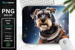 Cute Astronaut Dog Mouse Pad Product Image 1
