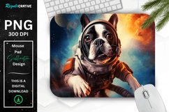 Cute Astronaut Dog Mouse Pad Product Image 1