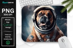 Cute Astronaut Dog Mouse Pad Product Image 1