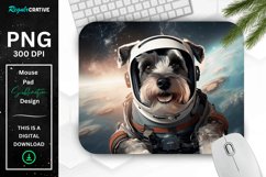 Cute Astronaut Dog Mouse Pad Product Image 1