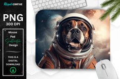 Cute Astronaut Dog Mouse Pad Product Image 1