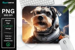 Cute Astronaut Dog Mouse Pad Product Image 1