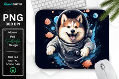 Cute Astronaunt Dog Mouse Pad Product Image 1