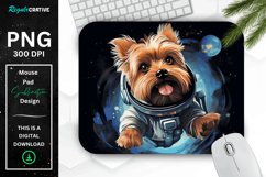 Cute Astronaut Dog Mouse Pad Product Image 1