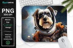 Cute Astronaut Dog Mouse Pad Product Image 1