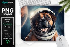 Cute Astronaut Dog Mouse Pad Product Image 1