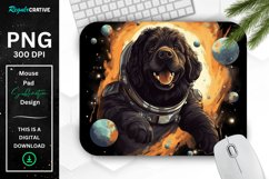 Cute Astronaut Dog Mouse Pad Product Image 1