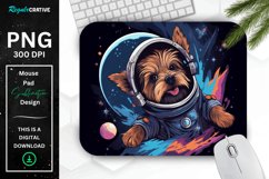 Cute Astronaut Dog Mouse Pad Product Image 1