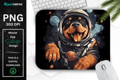 Cute Astronaut Dog Mouse Pad Product Image 1