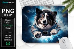 Cute Astronaut Dog Mouse Pad Product Image 1