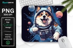 Cute Astronaunt Dog Mouse Pad Product Image 1