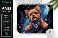 Cute Astronaut Dog Mouse Pad Product Image 1