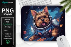 Cute Astronaut Dog Mouse Pad Product Image 1