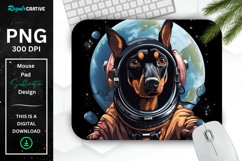 Cute Astronaunt Dog Mouse Pad Product Image 1