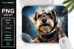 Cute Astronaut Dog Mouse Pad Product Image 1