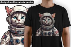 Cute Astronaut Cat Print Women's Joggers
