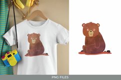 Baby Bear Watercolor Sublimation Product Image 1