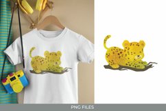 Baby Leopard Watercolor Sublimation Product Image 1