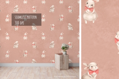 Cute Baby Bunny Seamless Pattern Product Image 1