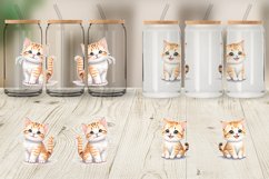 Cute Baby Cat Glass Can Wraps Product Image 3