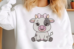 Cute Baby Cow Embroidery Design Product Image 6