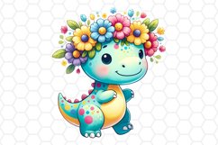 Cute Baby Dinosaur Watercolor Clipart Sublimation