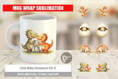 Baby Dinosaurs Mug Wrap Product Image 1