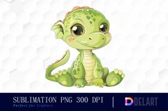 Cute Baby Dinosaurs Sublimation PNG Clipart Product Image 1