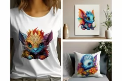 Cute baby Dragons Clipart PNG for crafts and sublimation Product Image 4