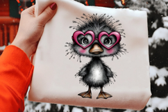 Cute Baby Duck Valentine Clipart Product Image 2
