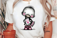 cute-baby duck valentine clipart Product Image 2