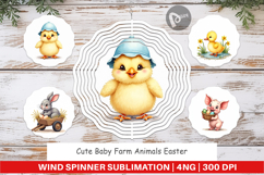 Baby Farm Animals Easter Wind Spinner Product Image 1