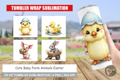 Baby Farm Animals Easter Tumbler Product Image 1
