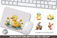Baby Farm Animals Easter Mouse Pad Product Image 1