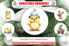 Baby Farm Animals Easter Ornament Product Image 1