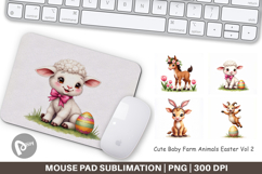 Baby Farm Animals Easter Mouse Pad Product Image 1