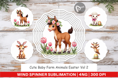 Baby Farm Animals Easter Wind Spinner Product Image 1