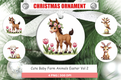 Baby Farm Animals Easter Ornament Product Image 1