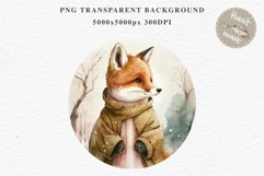 Cute Baby Fox Clipart PNG Scrapbooking Nursery Fairy Tale Art Image Watercolor Transparent Print illustration shirt designs sublimation kids printable digital watercolor baby Fox, fairy tales Fox clipart, sublimation nursery, cute children book drawing