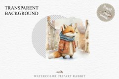 Cute Baby Fox Clipart PNG Scrapbooking Nursery Fairy Tale Art Image Watercolor Transparent Print illustration shirt designs sublimation kids printable digital watercolor baby Fox, fairy tales Fox clipart, sublimation nursery, cute children book drawing