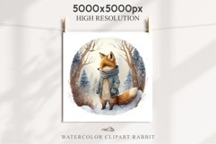 Cute Baby Fox Clipart PNG Scrapbooking Nursery Fairy Tale Art Image Watercolor Transparent Print illustration shirt designs sublimation kids printable digital