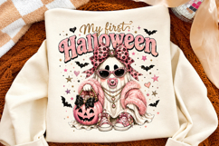 Cute Baby Glam Ghost Png, My 1st Halloween PNG Product Image 3