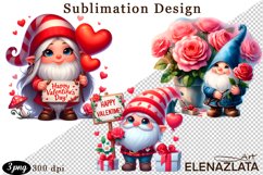 Cute gnome clipart, birthday gnome sublimation Product Image 1